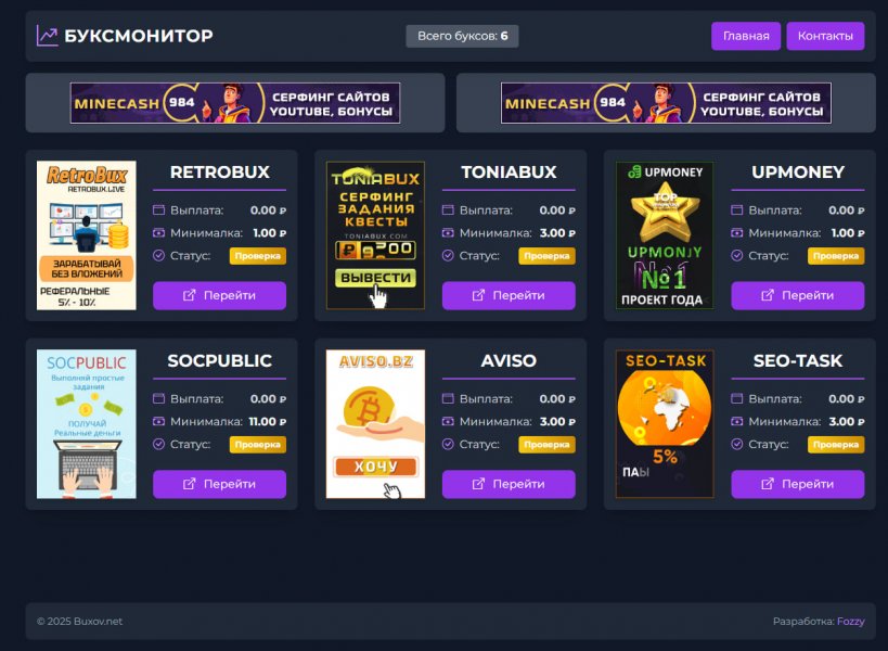 BUX МОНИТОРИНГ