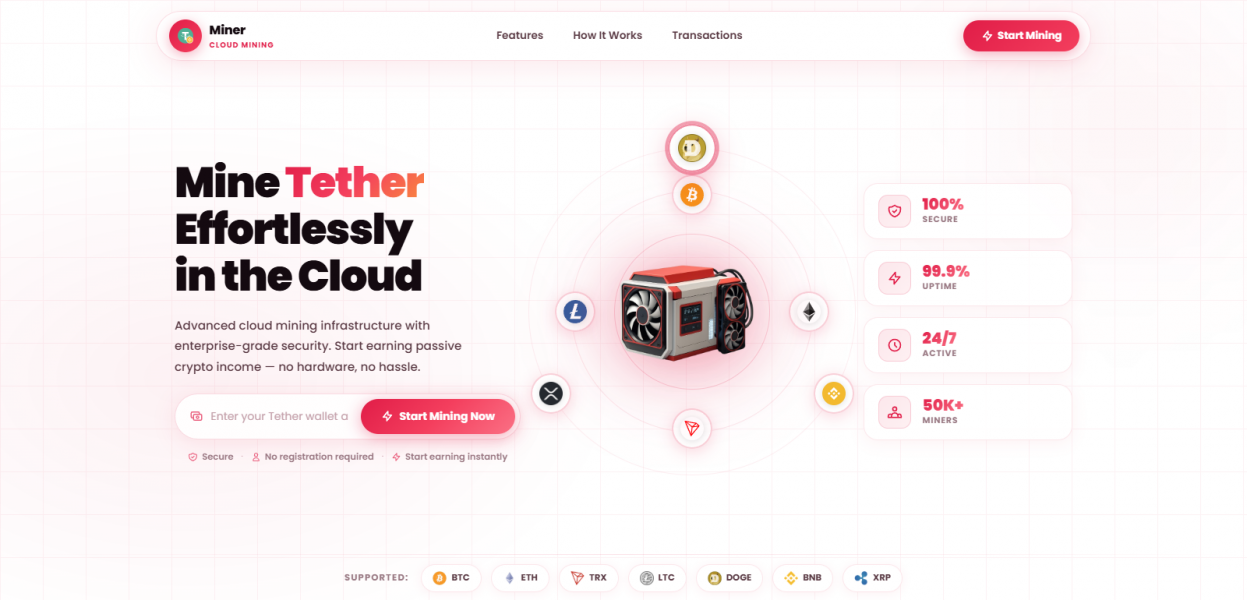 Скрипт для майнинга USDT (мульти-депозит)